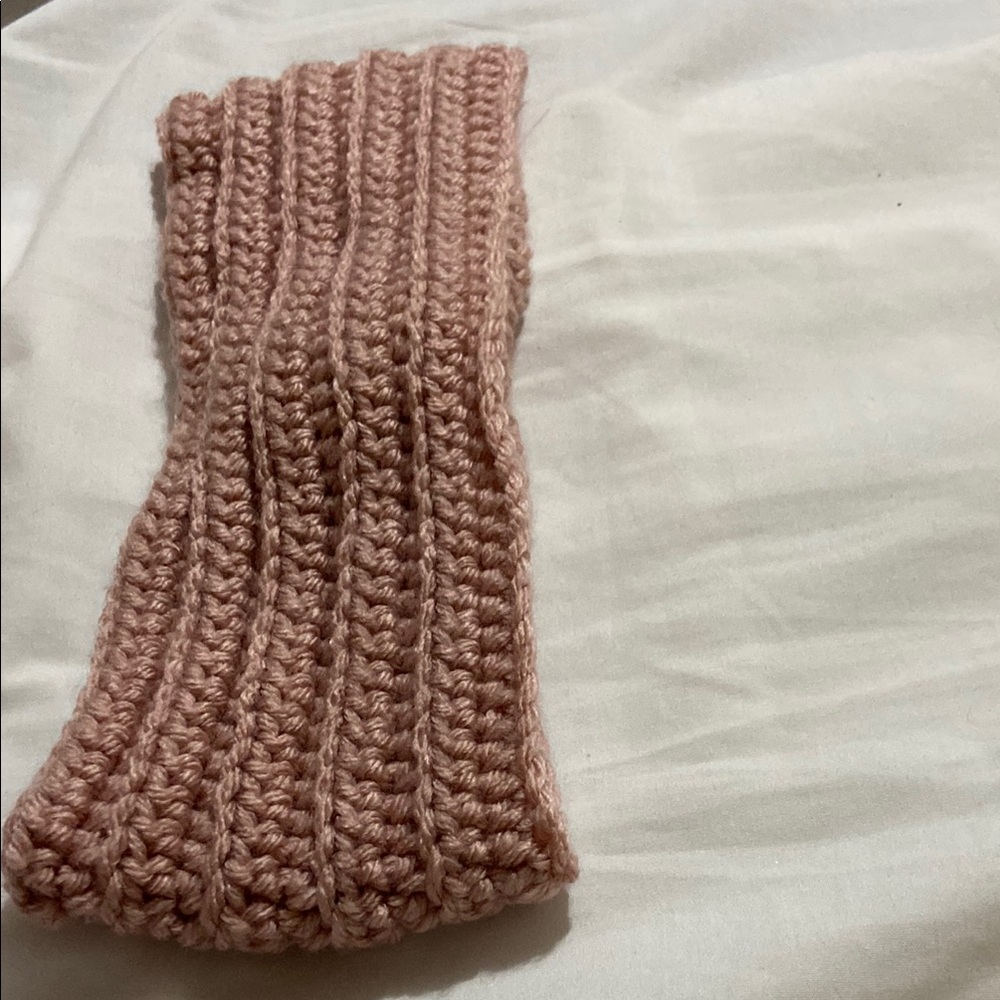Handmade Pink Knit Headband